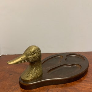 Mens Brass And Wood Duck Valet image 1