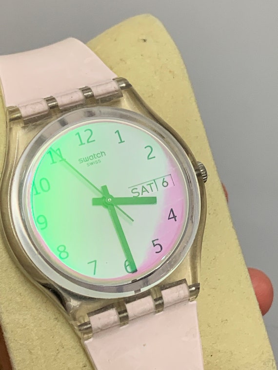 Vintage Pink Swatch Watch - image 5