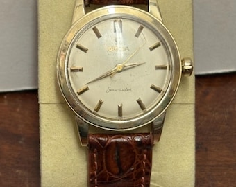 1958 Solid 14k Gold Omega Seamaster Men’s Wristwatch