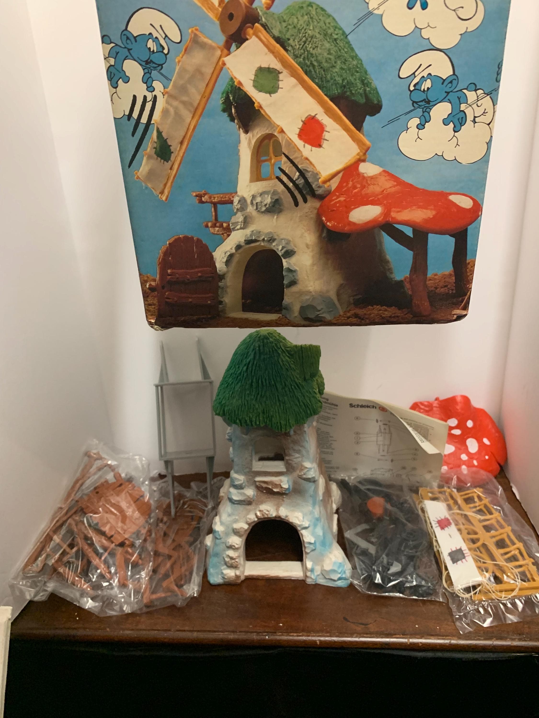 1980s Original Smurfs Windmill Playset With Box - Etsy