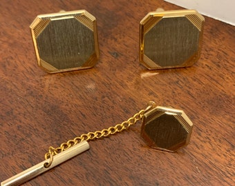 Men’s Cufflink and Tie Pin Set