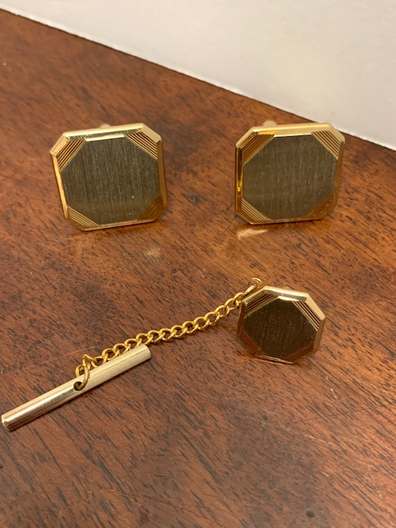 Men’s Cufflink and Tie Pin Set