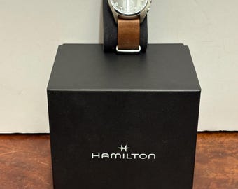 Hamilton Khaki Aviation Pilot Pioneer Chrono Quartz Watch with Box