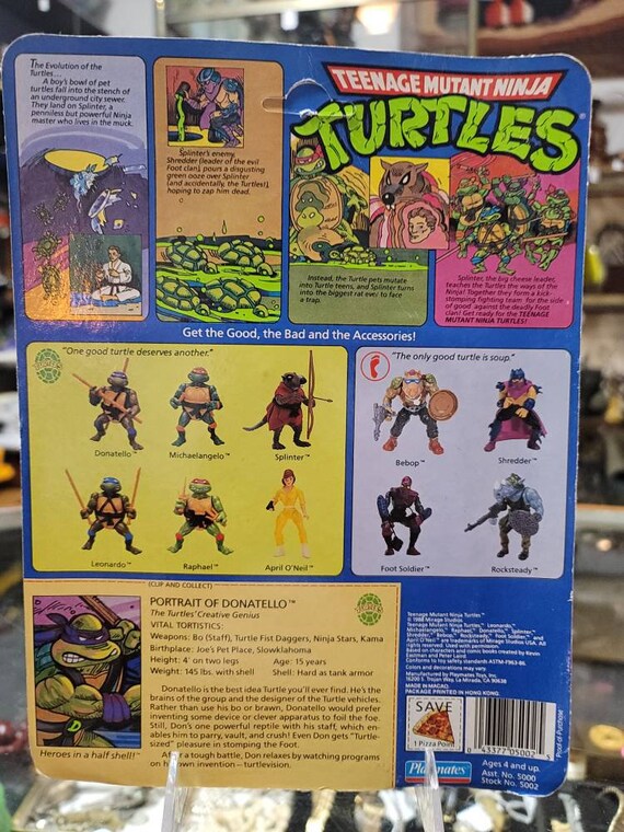 TMNT TEENAGE MUTANT NINJA TURTLES DONATELLO 1988 PLAYMATES - Boonsart shop