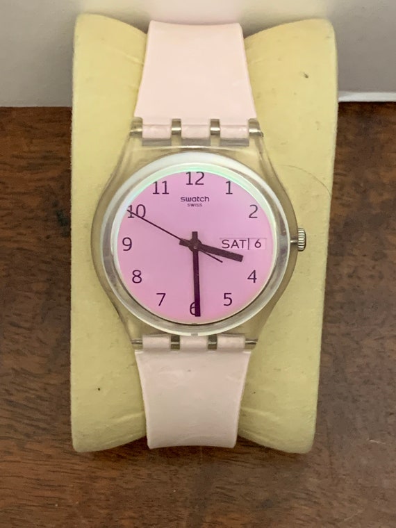 Vintage Pink Swatch Watch - image 1