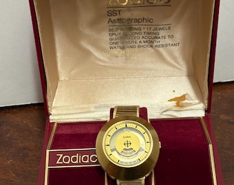 1970s Zodiac SST Astrographic Men’s Wristwatch