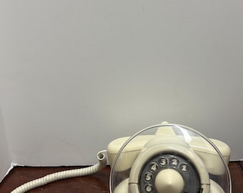 1960s Rare White Alexander Graham Plane Telephone