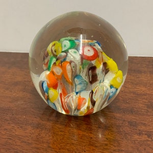 Vintage Art Glass Paperweight image 1