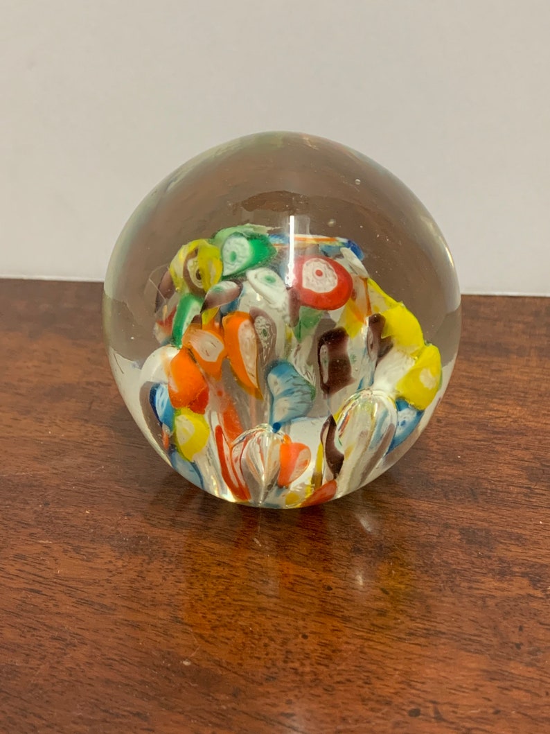 Vintage Art Glass Paperweight image 1