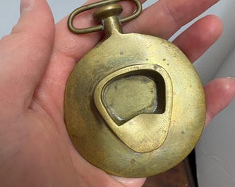 Brass Pocket Watch Bottle Opener