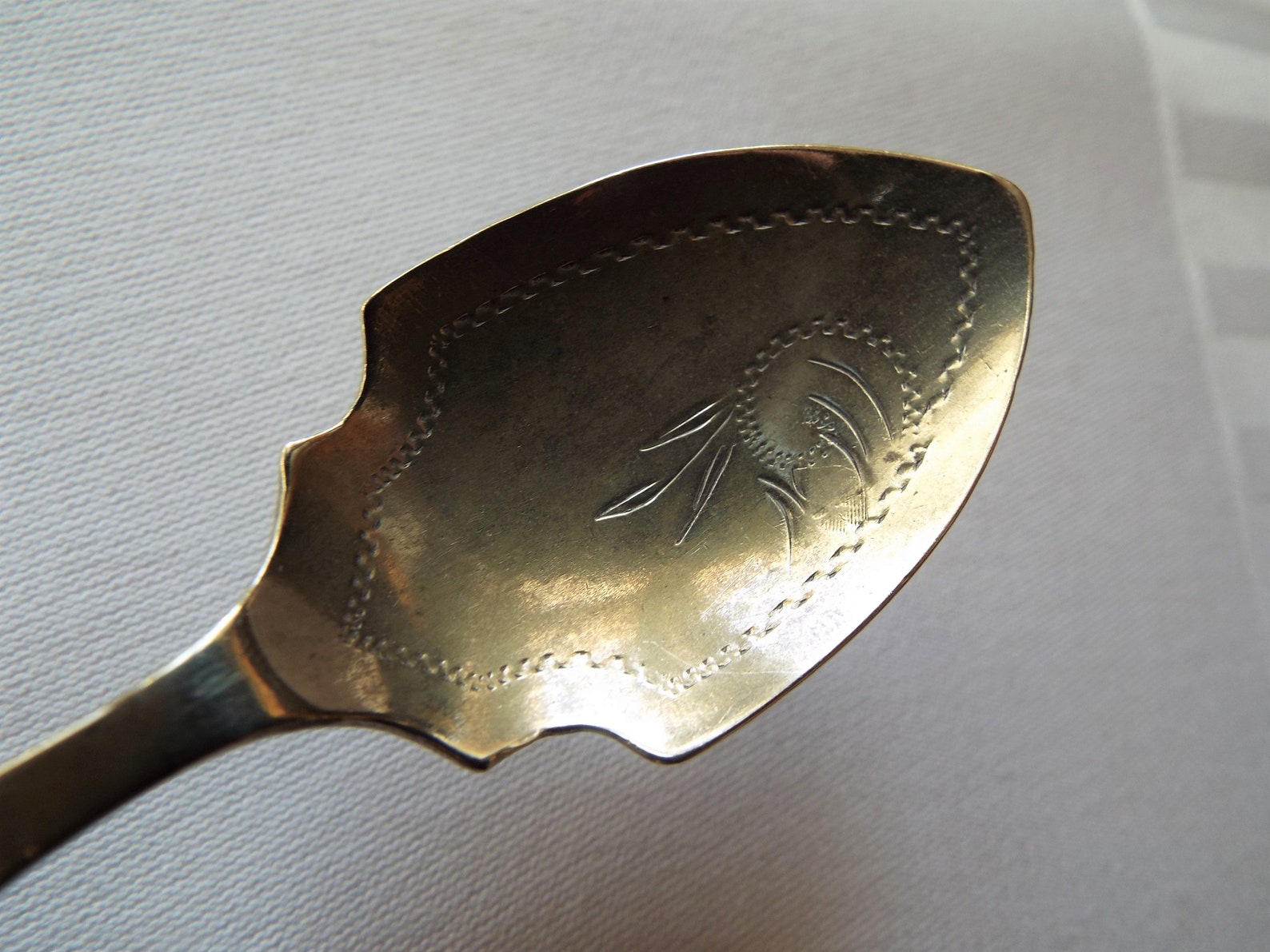Vintage Jam Spoon 1930s English Silver Plate Preserve Spoon Etsy