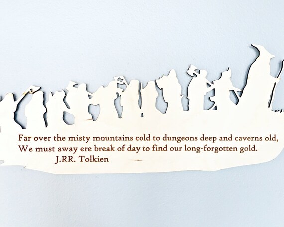 The Hobbit Misty Mountains Cold Dwarves Lotr Silhouette Etsy The Hobbit Misty Mountains Cold Dwarves Lotr Silhouette Etsy