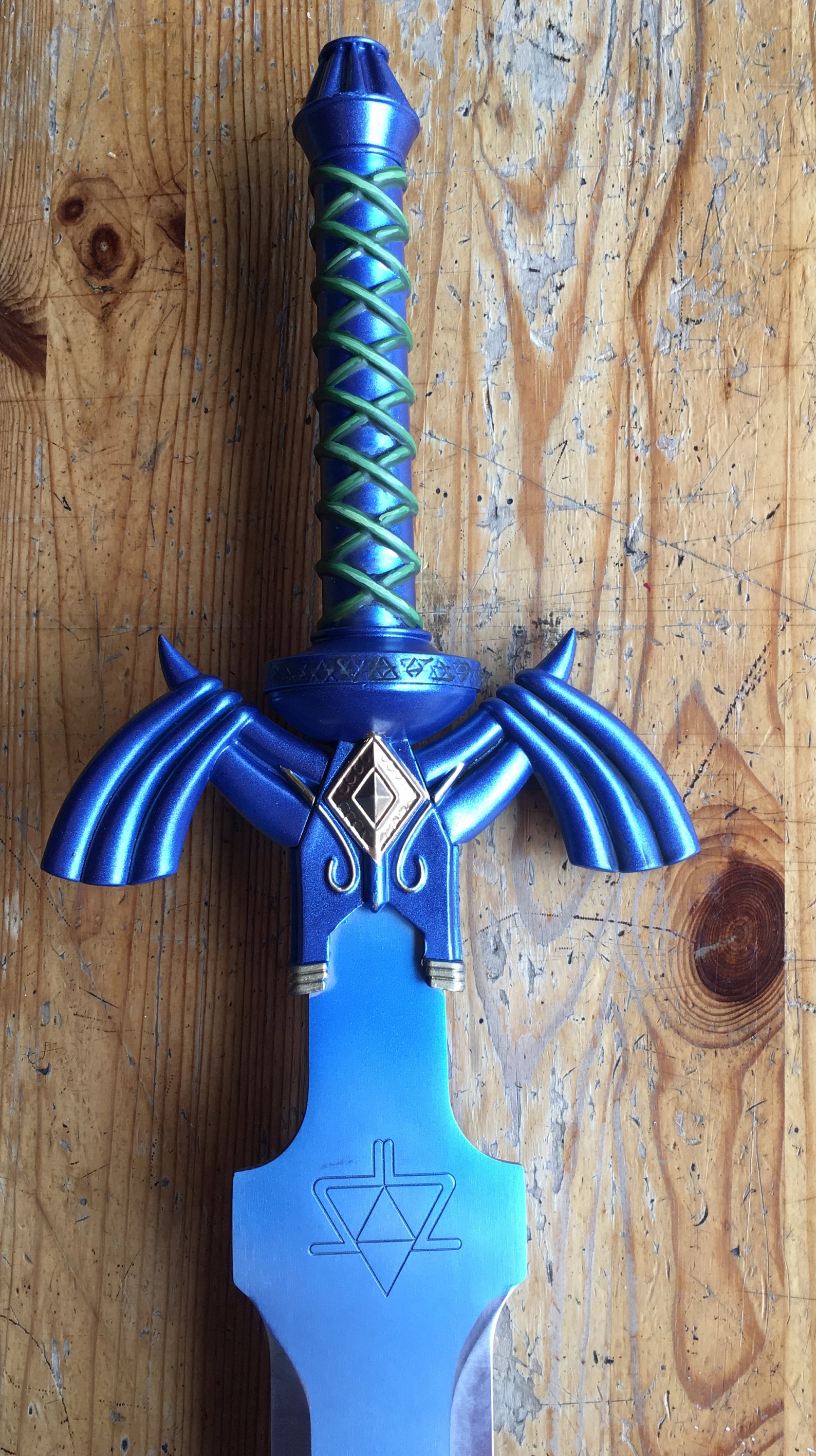 Custom painted Master Sword with wall mount Legend of Zelda: | Etsy