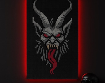 Krampus Wall Hanging Chart — 100×140 Crochet Pattern | Tapestry Graph