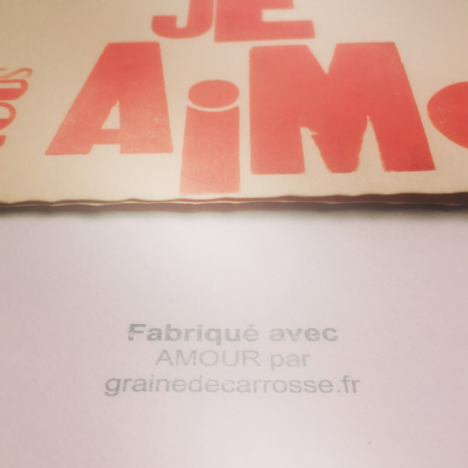 Carte Ces mots simples que je voulais te dire Je NOUS aime Etsy France