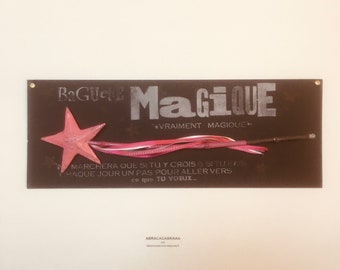 Baguette magique ROSE & GRISE [Pièce Unique]