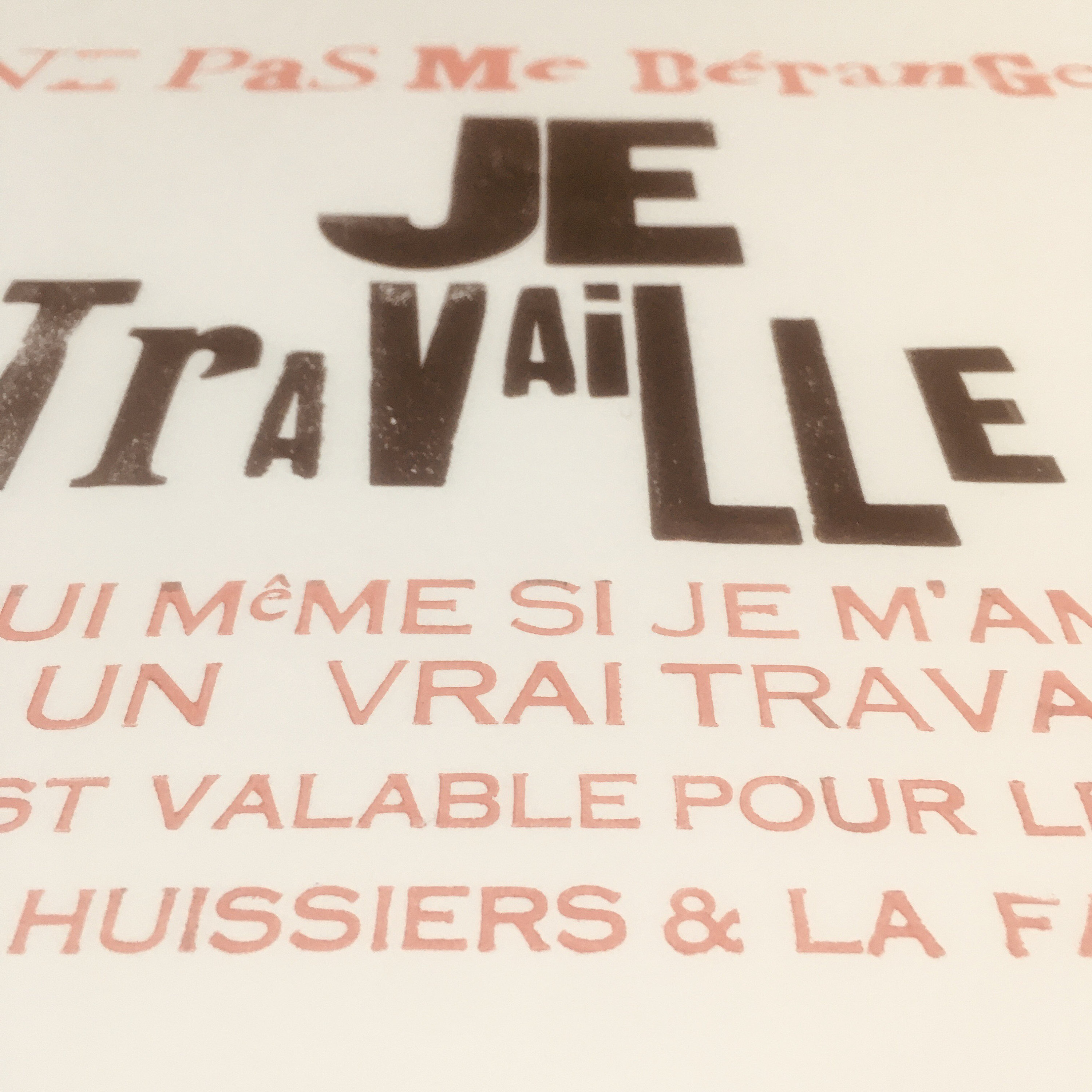 AFFICHE Ne pas déranger JE TRAVAILLE Etsy France