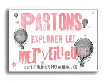 PRINTABLE Partons explorer le merveilleux par La Fabrique de Mots Magiques