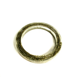 Resin bangle bracelet, resin chain bracelet, chain Bangle Bracelet, Chunky bracelet, chain jewelry, thick bangle,