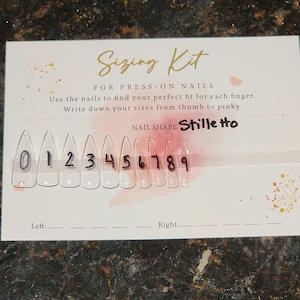sizing kit for stiletto nails