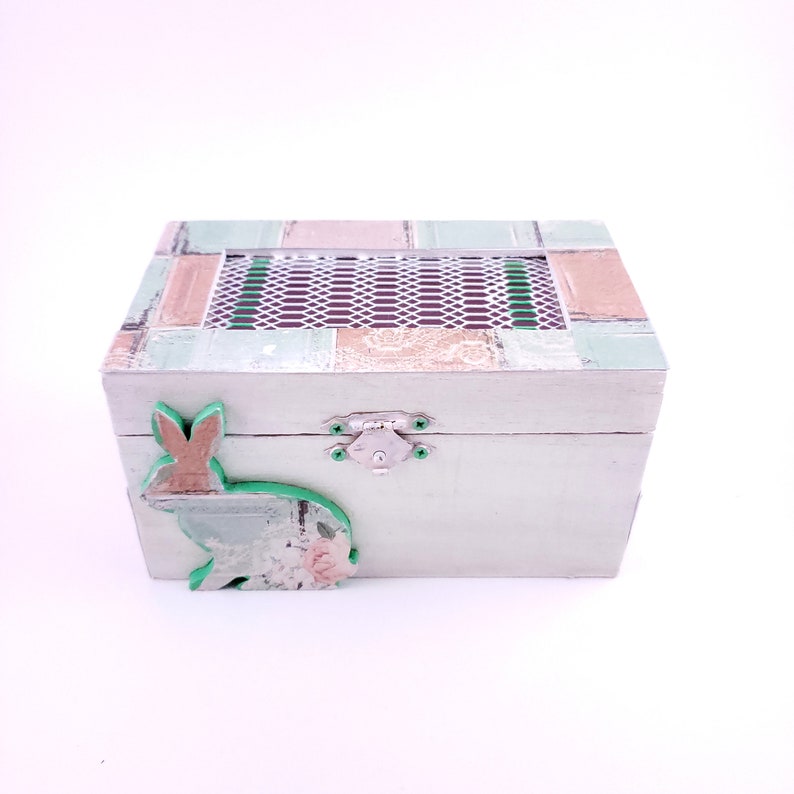Rabbit Jewelry Box Bunny Box Bunny Keepsake Box