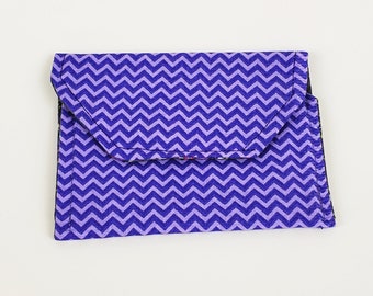 card holder, change purse, card pouch, wallet, purple wallet, snap wallet,