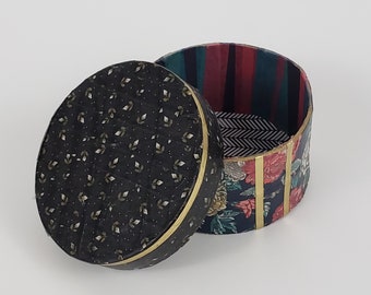 Floral Round Eco Storage Jewelry Box