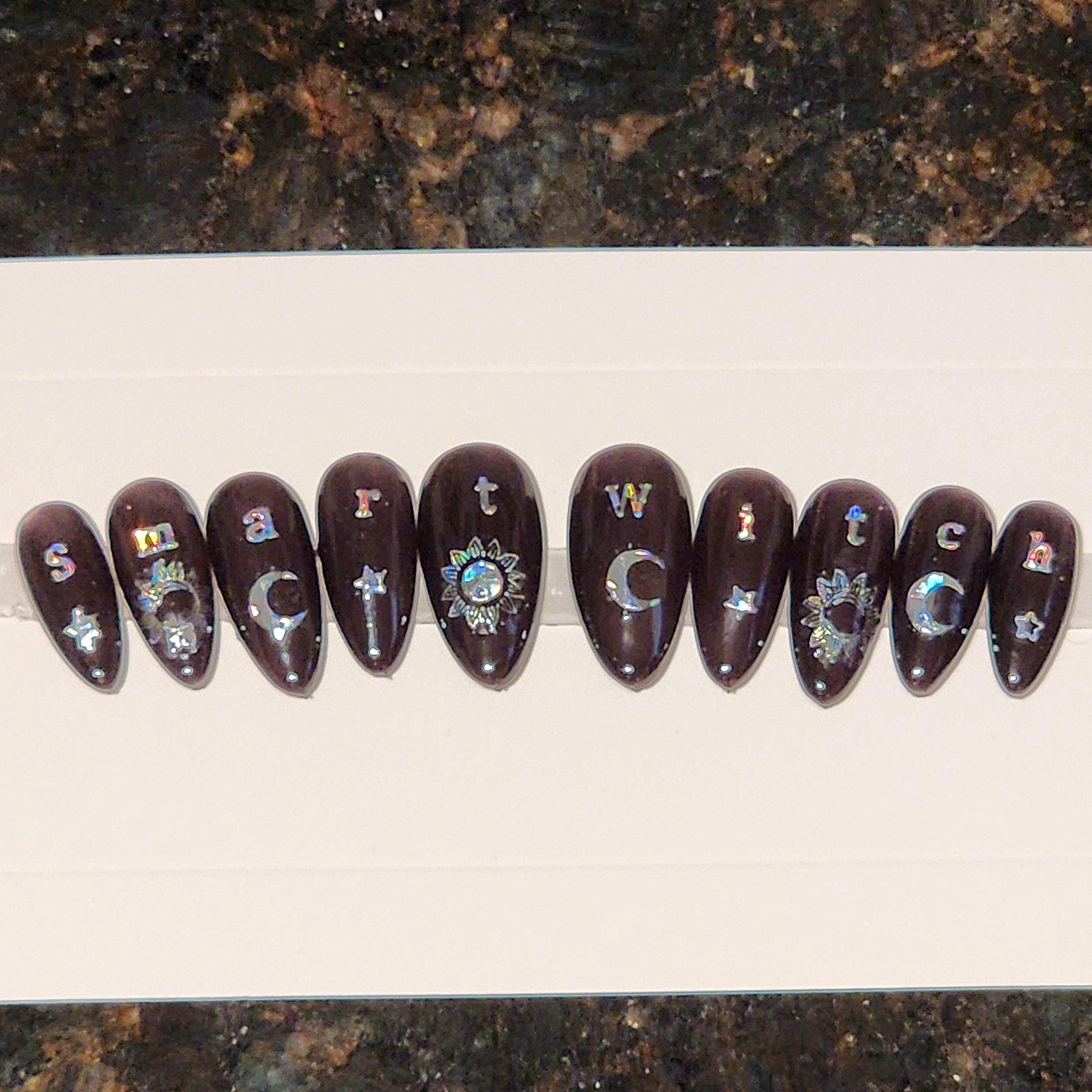 Smart Witch Color Changing Press on Manicure Medium Almond Nails