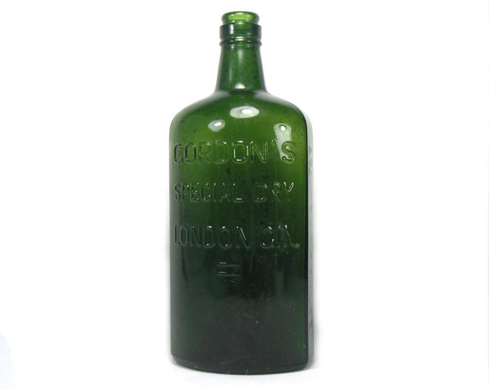 9 Vintage Green Gin Bottle Gordon's Gin Bottle Etsy