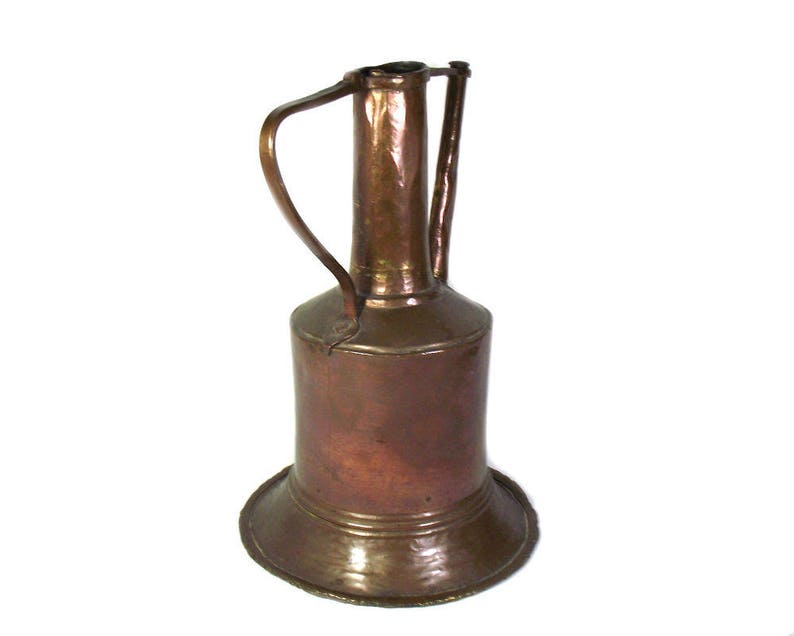 13.5 Tall Antique Middle Eastern Copper Watering Can Rustic Country Decor Large Copper Water Pitcher Arabic Decor Old Brass /& Copper