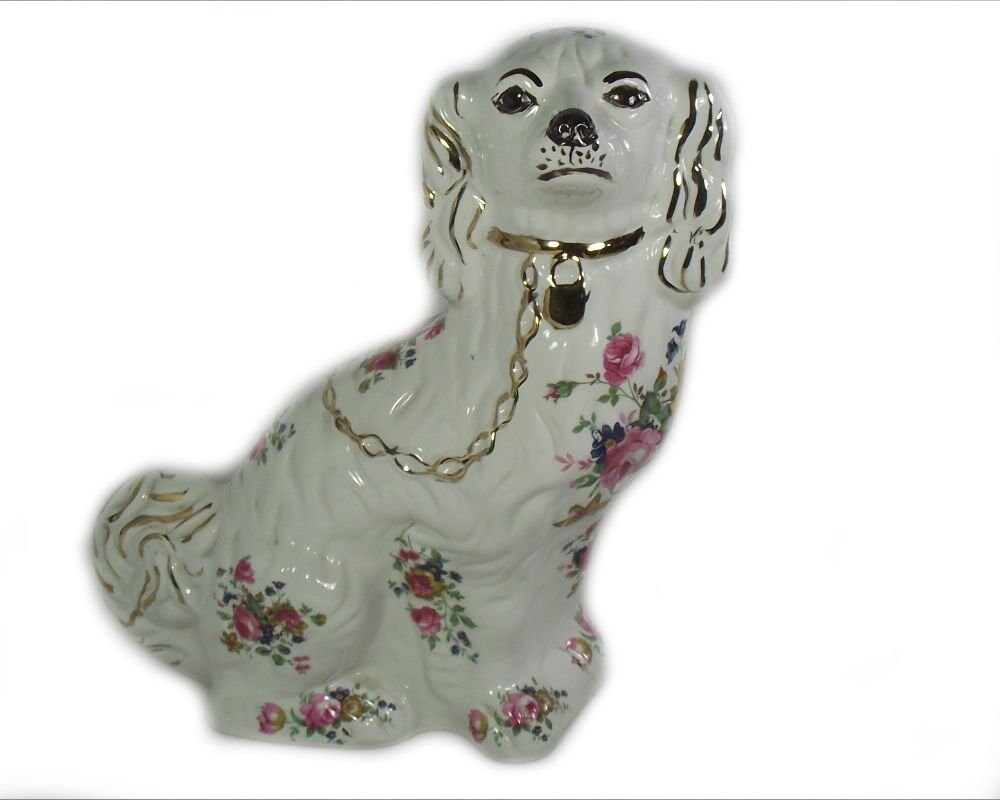 11.5 Tall Wally Dog with Roses Single Floral Wally Dog Etsy