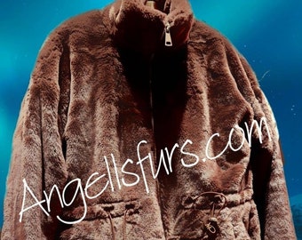 REX FULLPELTS FUR Coat!Brand New Real Natural Genuine Fur!