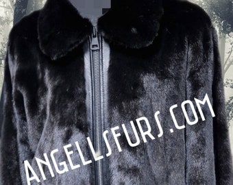 MEN'S MINK FULLPELTS jacket!Brand New Real Natural Genuine Fur!