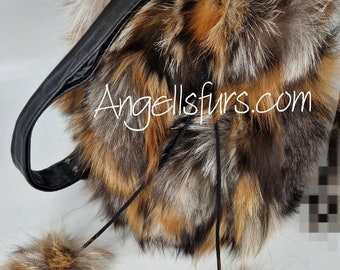 FOX FUR SACHET Bags!Brand New Real Natural Genuine Fur!