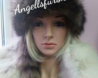 RACCOON FUR HAT!Unisex!Brand New Real Natural Genuine Fur!