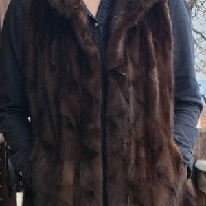 MINK FUR VEST!vest!Order any color!Brand New Real Natural Genuine Fur!