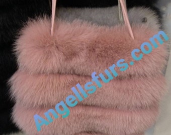 FOX FULLPELTS Fur Bags! Order Any color!Brand New Real Natural Genuine Fur!