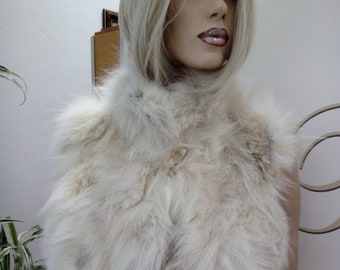 New Natural Real  Fox Fur vest!