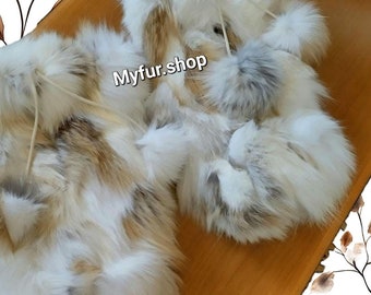FOX LEG Warmers with Same HEADBAND included!Brand New Real Natural Genuine Fur!