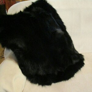 FUR for Home!Brand NEW,Natural Real Black Fox Fur Pillows!