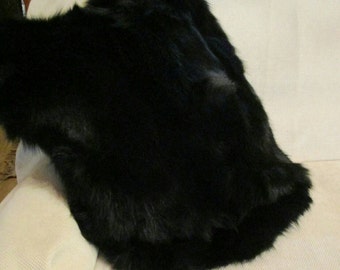 FUR for Home!Brand NEW,Natural Real Black Fox Fur Pillows!