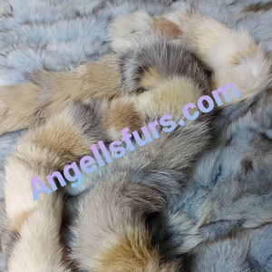 FOX TRIMS SCARVES!Brand New Real Natural Genuine Fur!