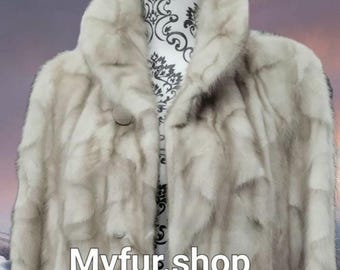 MEN'S Mink Long Fur Coat!Brand New Real Natural Genuine Fur!