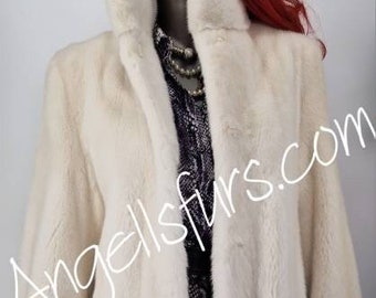 MINK FULLPELTS MODERN Coat!Brand New Real Natural Genuine Fur!