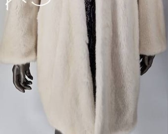 MINK FULLPELTS MODERN Coat!Brand New Real Natural Genuine Fur!