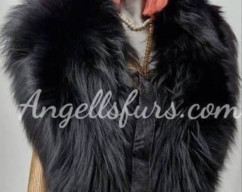 FOX FULLPELTS BIG Scarves!Order Any color!Brand New Real Natural Genuine Fur!