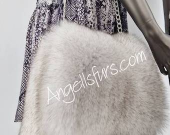 BLUE FOX FULLPELTS Fur Bag! Order Any color!Brand New Real Natural Genuine Fur!