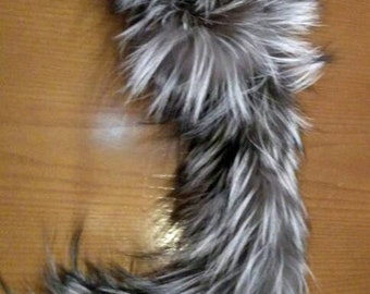 A MUST HAVE SilveR FoX Scarf!Fluffy Amazing Brand New Real Natural Fox fur!