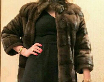 FULLPELTS  MINK Fur Coat!Brand New Real Natural Genuine Fur
