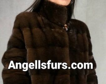 New!Longer Version of the Natural Real Modern Superior Quality FULLSKINS  MINK Fur!